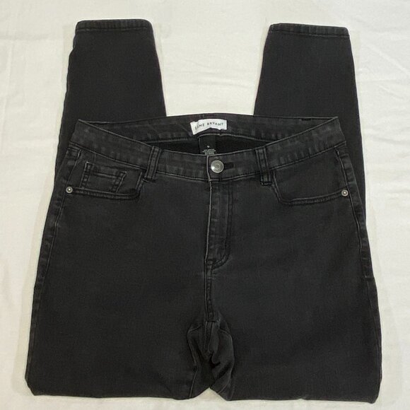 Lane Bryant High Rise Straight Leg Stretch Denim Jeans Black 12 - Picture 7 of 11